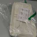 StorageWorks Narrow Storage Bins, Small Basket for Closet and Shelves, Rectangular Fabric Organizer with Handles, Toilet Paper Storage, Beige, 2-Pack