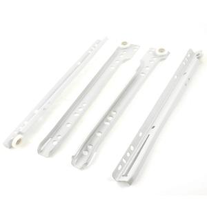 uxcell A13110700ux0950 Pair 10" Full Extension Telescopic Drawer Slides Rails Tracks White (Pack of 2)