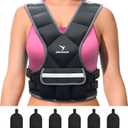 EMPOWER Weighted Vest for Women with Reflective Strips – Fixed 8lbs, Adjustable 4-10lbs (4 in1) or Adjustable10-16lbs (4 in 1), Strengthen Muscles, Boost Bone Health, and Burn More Calories for Workout - Rucking Vest
