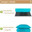 Outdoor Chair Cushions for Patio Furniture,24x24x5 Replacement Couch Cushion Set for Wicker Glider Rocking Chairs Loveseat Sectional Sofa,Thick Out Door Chair Pad Weather Fade Resistant,Teal Blue