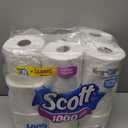 Scott 1000 Toilet Paper, 18 Rolls, Septic-Safe, 1-Ply Toilet Tissue