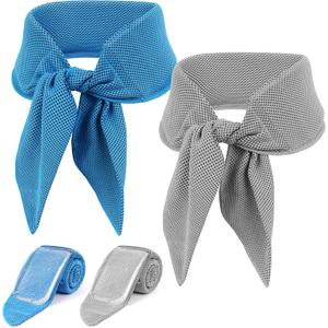 3 x 2-Pack Cooling Neck Wraps, Removable Fabric Cover + 220g highEfficiency Gel, Neck Coolers for Hot Weather, Leak-Proof Ice Pack, 360 Soft Wrap, Cool Relief