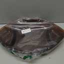 Multi-Compartment Snack Serving Tray - Oval Football Style Platter for Appetizers, Chips, and Dips - Durable Glossy Brown Finish