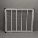 HVAC Premium 8 x 6 Duct Opening Steel Return Air Filter Grille, for 1-inch Filter, Removable Door, Flat Stamped HVAC Vent Cover Grille, Outer Dimensions 10.5 x 8.5