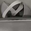 Ryhiac 2.4 Gallon Kitchen Compost Bin for Counter Top or Under Sink, Hanging Small Kitchen Trash Can with Lid, Wall Mounted Waste Basket Bin Garbage Can for Bathroom (White)