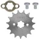 428-15T Front Sprocket 17mm Replacement Parts Fit for 50cc 70cc 110cc 125cc 140cc 160cc Honda TaoTao Roketa Coolster Sunl Lifan Chinese ATV Quad Dirt Bike.(17mm,428-15T)