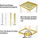 Cylinder Stands for Parties & Plants,2pcs Gold Square Wedding Flower Pedestal Stands for Centerpieces, 15.7 inch