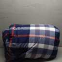 Cottonight Navy Plaid Comforter Set Queen Blue Buffalo Gingham Comforter Lightweight Blue Checkered Bedding Set with Microfiber Fill Soft Comfy