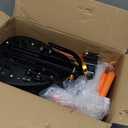 Child Bike Seat, Portable Retractable Foldable Front Mounted Kids Bike Seat, Suitable for Children 1~3 Years, Detachable Child Bike Seat Suitable for All Types of Bicycles (Orange)