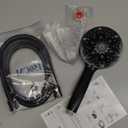 JDO Shower Head with Handheld, High Pressure Handheld 6 Settings, Detachable Shower Head Set with Stainless Steel Hose and Shower Bracket (Matte Black)