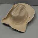 Keilin Cowgirl Hat Brushed Cowboy Hat for Women and Men Customizable Felt Western Hat with Shapeable Wide Brim (Large-X-Large, Cream White)