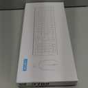 Silent Wireless Keyboard and Mouse Combo, Full-Sized Wireless Keyboard and Adjustable DPI Mouse, 2.4GHz USB Receiver, Keyboard and Mouse for PC, Windows, MAC, Desktop, Laptop (Latte-Color B)