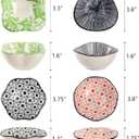 Frcctre Set of 12 Ceramic Dipping Sauce Bowls, 3 Oz Porcelain Pinch Bowls Soy Sauce Dish Set, Small Prep Bowl Condiments Dishes Side Dishes for Sauces Ketchup Appetizer Condiment BBQ