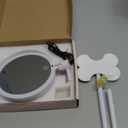 6" Led Wall Mounted Makeup Mirror Double Sided 1/10X, 1-Second Install Lightweight Compact Wall Mirror with Light, Rechargeable Extendable Magnifying Mirror for Bathroom, Wall Vanity Mirrors (1+10X)