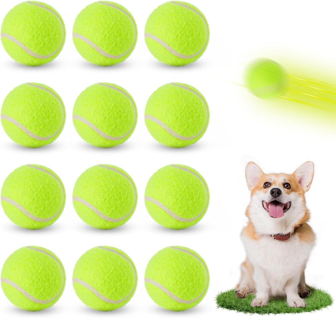 Pieces Tennis Balls for Dogs, 5 cm Tennis Ball, Small Dog Play Balls, Interactive Dog Toy Balls Suitable for Dog Ball Launcher
