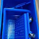 MATTHEW Cleaning Blue 22Quart Compact Mop INCL.2 Pcs Mop Head with Side Press Wringer On Wheels,Tandem Portable Floor Cleaning Wavebrake,Ideal for Household,Industrial,Restaurant,Janitorial Use