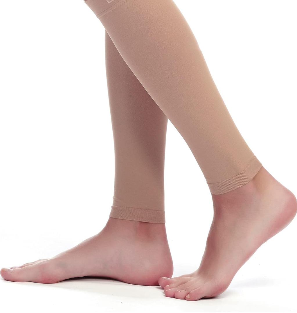 BSERA Calf Compression Sleeve Women (Small 15-20mmHG) 1 Pair Skin