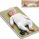 Upgraded Baby Sleep Soother Pad with 3 Vibration,Calming Vibrating Sleep Soother,90 Min Timer,Anti-Touch Interface, 5D Memory Foam Portable Vibrating Mattress Pad for Infants 0-12 Months+