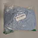 uxcell Square Ottoman Cover 18x18x18inch Stretch Polyester Washable Ottoman Slipcovers Elastic Foot Stool Foot Rest Protector for Living Room Bedroom, Sky Blue