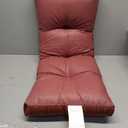 Klear Vu Corner Nook or Piano Seat Omega Non-Slip Tufted Bench Cushion for Indoor Furniture, Entryway Storage, Bay Window, 35 Inches, 17 Red