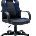 Ergonomic Computer Gaming Chair Home Office Racing Executive Video Task Desk PU Leather for Adults Teens Kids Gamer (Speedy Blue)