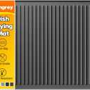 Songrey 28" x 18" Silicone Dish Drying Mat, Kitchen Counter Drying Pad for Sink Dishes or Under Rack, Multi-Use as Heat Resistant Trivet, Coffee Bar Mat