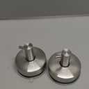 YOHOM Stainless Steel Vacuum Suction Cup Bathroom Shower Holders - Removable Towel Rack, Bathrobe and Loofah Hooks with Brushed Finish (Silver)