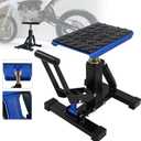 POLARBEAR Dirt Bike Stand Motorcycle Hoist Lift Stand Center Jack Adjustable Heavy Duty 1200Lbs Capacity Repair Lifting Jack Stand Table Rack(Blue)