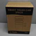 Vanpopubs 1 Pack 2.7 Gal Bathroom Trash Can with Lid, Automatic Trash Can Small Smart Garbage Can Touchless, Slim Motion Sensor Waterproof Plastic Trash Bins for Bedroom Office Kitchen Toilet