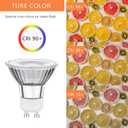 LED GU10 Range Hood Light Bulbs, LED Stove Appliance Light Bulb, Kitchen Light Replacement Halogen Light Bulb, 50W Equivalent, Warm White 3000K, 6W 550 Lm, Dimmable,Waterproof IP65 Pack of 2