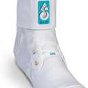 Med Spec ASO Ankle Stabilizer - Lace Up Ankle Brace for Sprained Ankle and Peroneal Tendonitis, Orthopedic Ankle Support for Men, Women, Adults, Teens and Kids, Sports Injury Recovery (White, S)