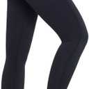 Womens Leggings High Waisted Lounge Legging 25" Inseam Gym Workout Leggings for Women Buttery Soft Yoga Pants (Black, L)