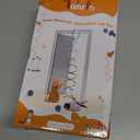 Interactive Cat Toys for Indoor Cats, Automatic Hanging Door Feather Toy Mouse & Ribbon Wand Teaser,USB-Rechargeable Self Play Chase Exercise Feather Toys for Bored Indoor Adult & Kitten Cats (White)