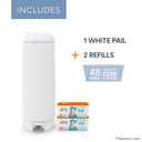 Diaper Genie Signature Gift Set | Includes Easy Roll Refill with 48 Bags | Holds Up to 2256 Newborn Diapers, Plastic