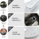 W11239985 W11032553 Range Surface Burner Knob Cooktop Gas Control Assembly Metal Zinc Alloy Insulation Compatible with Whirlpool Stove Knob Replace 4845290 AP6333411 PS12578779 (5PCS)