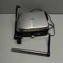 OSTBA Panini Press Grill Indoor Sandwich Maker with Temperature Setting, 4 Slice Large Non-stick Versatile Grill, Opens 180 Degrees to Fit Any Type or Size of Food, Removable Drip Tray, 1200 W