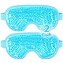 NEWGO Cooling Eye Mask for Puffy Eyes, Cold Eye Mask Eye Ice Pack for After Eyes Surgery, Tension Stress Relief, Itchy Eyes, Headaches, Dark Circles - Blue