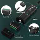 Electric Razor for Men Face,2 Adjustable Speeds Foil Shavers for Men for Beard/Face Beard Trimmer Waterproof Wet & Dry with 3 Floating Blade LED Display USB-C Fast Rechargeable for Travel Home