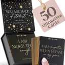 THE MINDFUL COLLECTIVE Positive Affirmation Cards for Women - 50 Daily Affirmations for Women. Motivational Mindfulness Cards, Inspirational Self Care Spiritual Gifts for Astrology, Zodiac