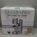 CASABREWS CM5418 Espresso Machine 20 Bar, Compact Espresso Maker with Steam Milk Frother, Stainless Steel Coffee Machine with 34oz Removable Water Tank for Cappuccino, Latte, Silver