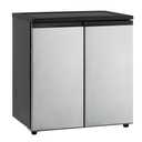 Avanti Mini Fridge Compact Side-by-Side Refrigerator with Freezer for Home Office or Dorm, Features Dual Doors Adjustable Glass Shelves and Adjustable Temperature Control, 5.5-Cu.Ft, Stainless Steel