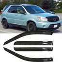 Rainproof Side Window Wind Deflectors for 2002-2007 Buick Rendezvous, Tape-on Sun Rain Guard Sets,Nice Looking Window Visors for Cars,Vent Deflector for 02-07 Buick Rendezvous 94223