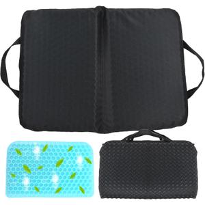 New Upgraded Portable Seat Cushion (15.7" x 11.8") Foldable Travel Cushion, for Airplane Seats, Camping, Stadium, Cinema, Garden Benches Seat Cushion