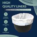 Reli. Bedside Commode Liners | Pack of 110 | Universal Fit | Commode Liners Disposable | Portable Toilet Bags