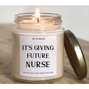 Future Nurse Gifts for Women Men, Future Nurse Candle, Nursing School, Nursing Student Gifts, Nurses Week/Day/Graduation/Birthday Gift, Cool LPN RN Gift for New Grad, Handmade, 7oz
