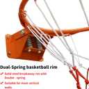 Basketball Double Spring Solid Rim, 18 "Indoor and Outdoor