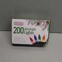 PREXTEX Christmas String Lights with Green Wire - 100 Count, 20 Ft Multicolored Christmas Tree Lights for Xmas Decorations Indoor and Outdoor - Incandescent String Light for Patios, Fences, Holidays