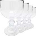 Schooner Beer Glass, Goblet Style 21.5 Oz Margaritas, Coronaritas, Shrimp Cocktail Glasses (4 Pack)