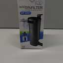 Turtle Tank Filter Aquarium Internal Filter for 3 to 20 Gallon Fish Tank, Bio-filtration Low Water Level Small Power Canister Filter, Frog Shrimp Newt Betta Water Clean, Hang On Back Waterfall Quiet