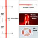 24V COB LED Strip Light Red 5M/16.4ft 2400LEDs Uniform Glow Flexible IP20 Not Waterproof LED Tape Lights for DIY Cabinet Bedroom Kitchen Home Decor(No Power Supply)